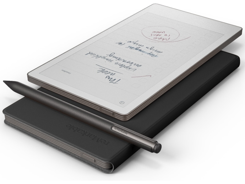 reMarkable Paper Pro Move 7.3" inkl. Marker Plus & Book Folio (sort skinn) Digitale notatblokker & tilbehør