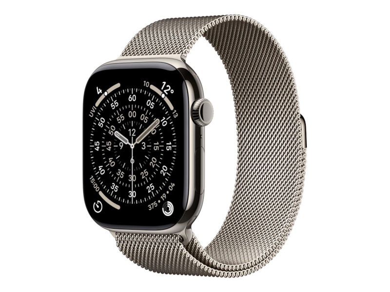 Apple Watch Series 11 GPS + LTE 46mm Titan (naturlig) Smartklokker