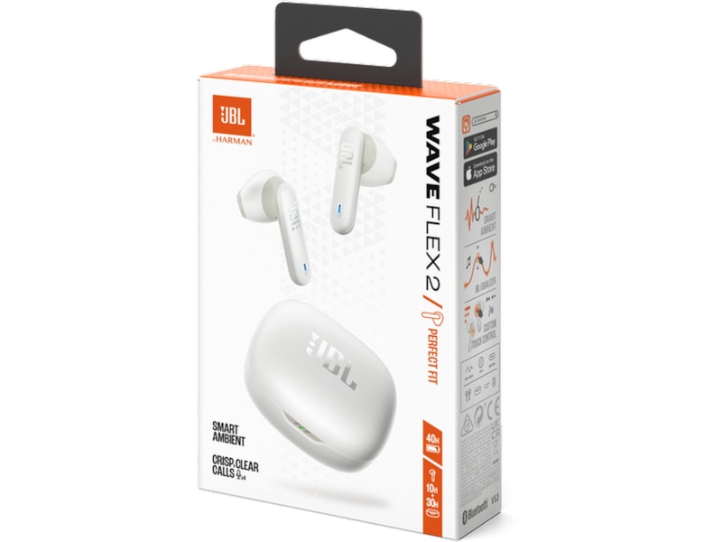 JBL Wave Flex 2 Trådløse Ørepropper (hvit) Ørepropper
