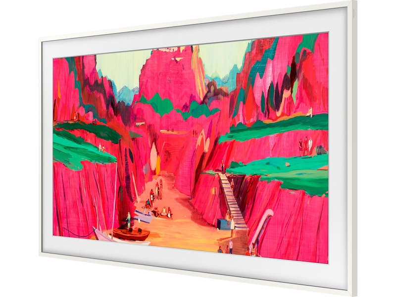 Samsung 85" ramme til The Frame og The Frame Pro (2021-2025, Hvit) TV-ramme & tilbehør