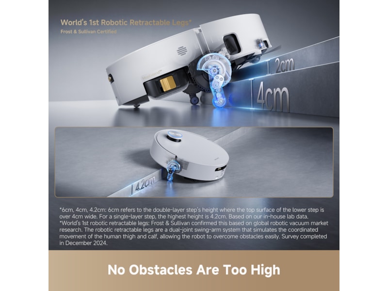 Dreame Aqua10 Ultra Track Complete Robotstøvsuger (hvit) Robotstøvsugere