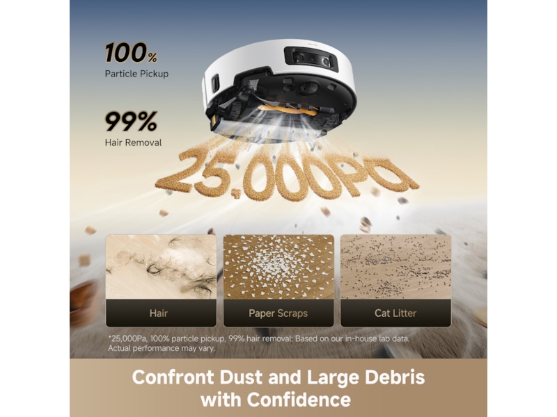 Dreame Aqua10 Ultra Track Complete Robotstøvsuger (hvit) Robotstøvsugere