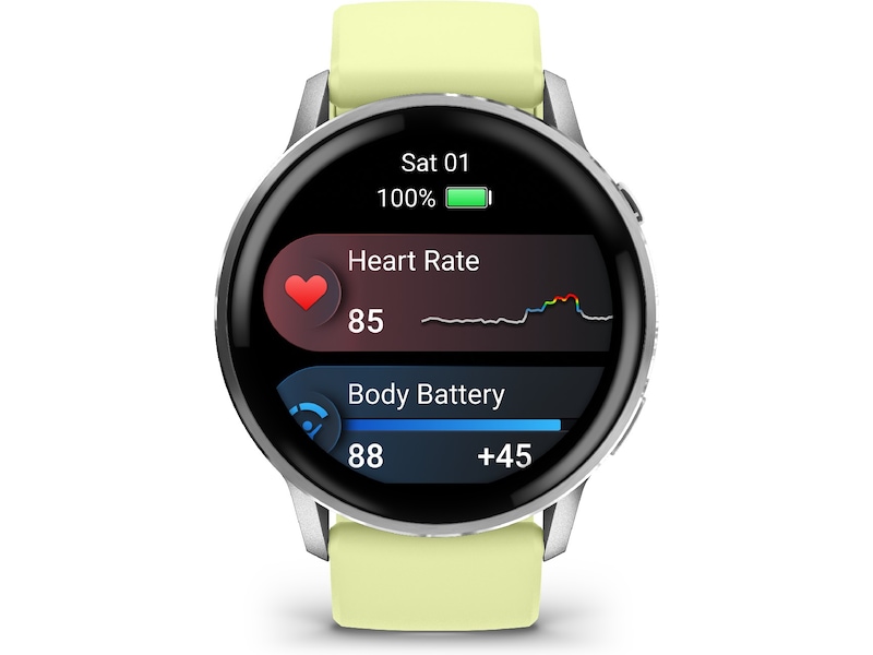 Garmin Venu 4 45mm GPS (silver/citron) Smartklokker