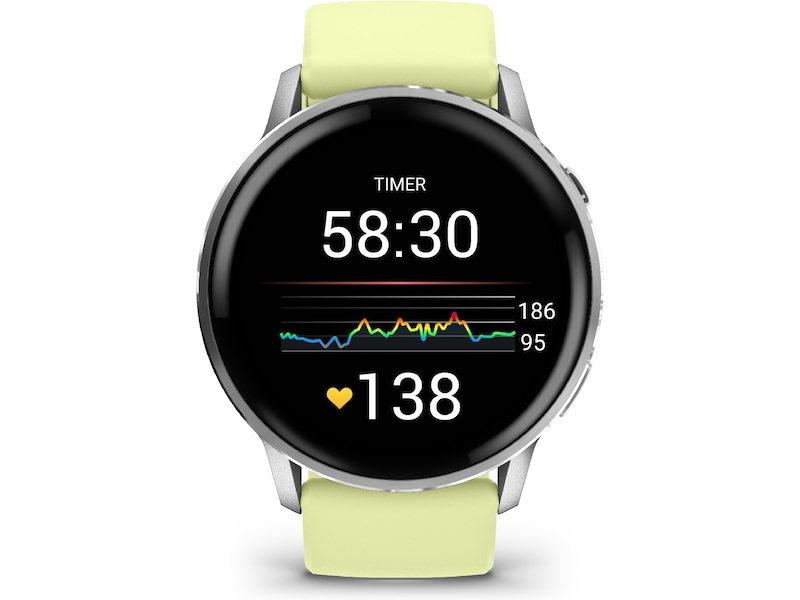 Garmin Venu 4 45mm GPS (silver/citron) Smartklokker