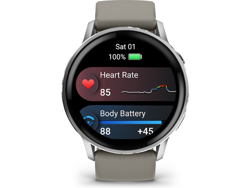 Garmin Venu 4 45mm GPS (silver/gray) Smartklokker