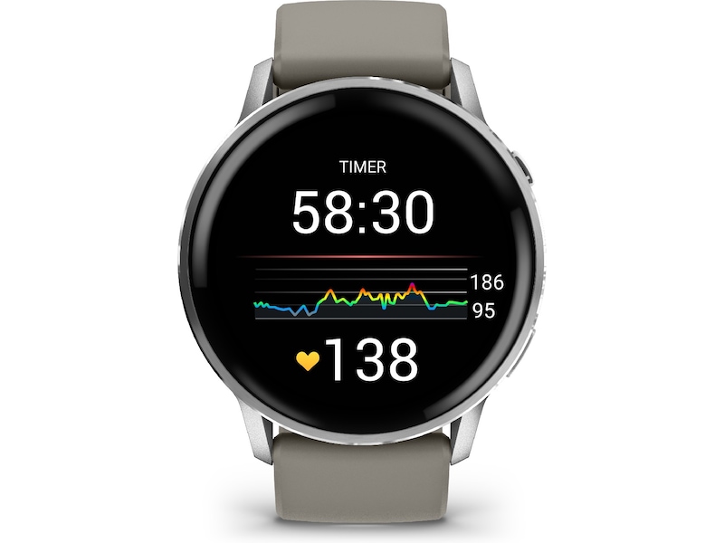 Garmin Venu 4 45mm GPS (silver/gray) Smartklokker