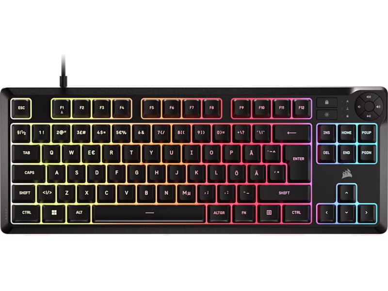 Corsair K55 CORE TKL RGB Gamingtastatur (sort) Gamingtastatur