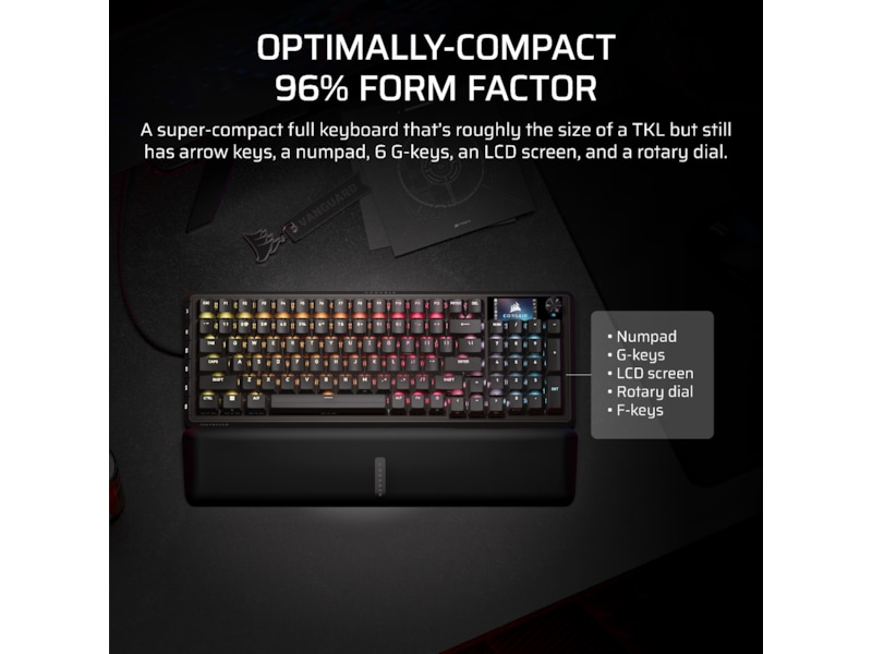 Corsair Vanguard PRO 96 RGB Gamingtastatur (sort) Gamingtastatur
