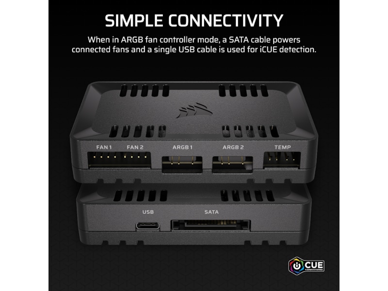 Corsair Commander Duo Lys og Vifte Controller Viftestyring