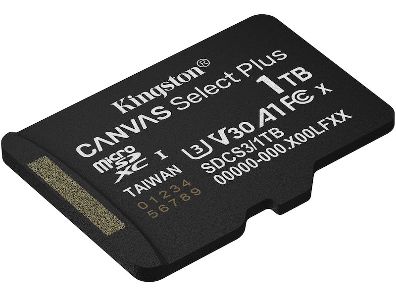 Kingston microSDXC Canvas Select Plus 1TB Minnekort til foto & video