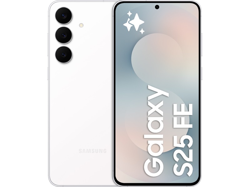 Samsung Galaxy S25 FE 256GB (white) -B-Grade Demo mobiltelefoner