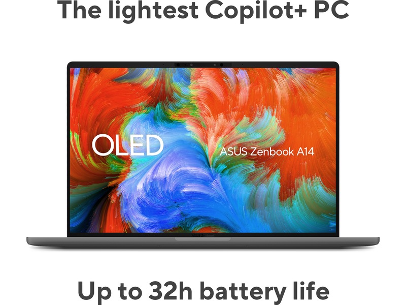Asus Zenbook A14 UX3407RA 14" WUXGA OLED -B-Grade Demo bærbar PC