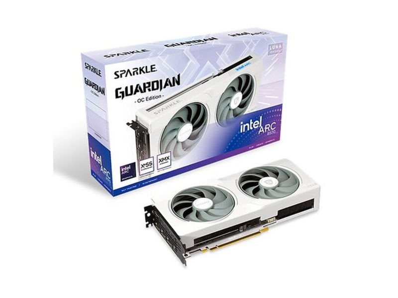 Sparkle Intel Arc B570 GUARDIAN Luna OC -B-Grade Demo skjermkort