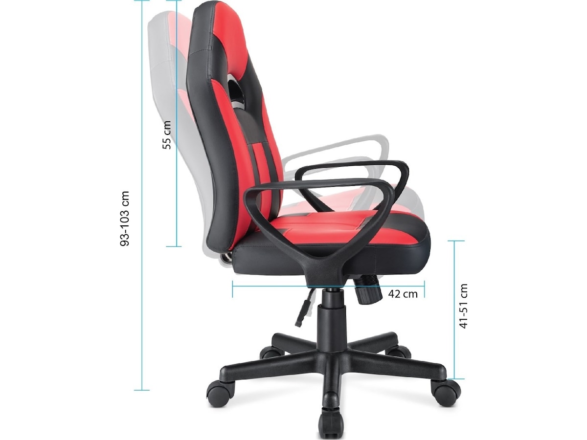 Mission SG Ymir V2 gamingstol junior (sort/rød) -B-Grade Demo gaming