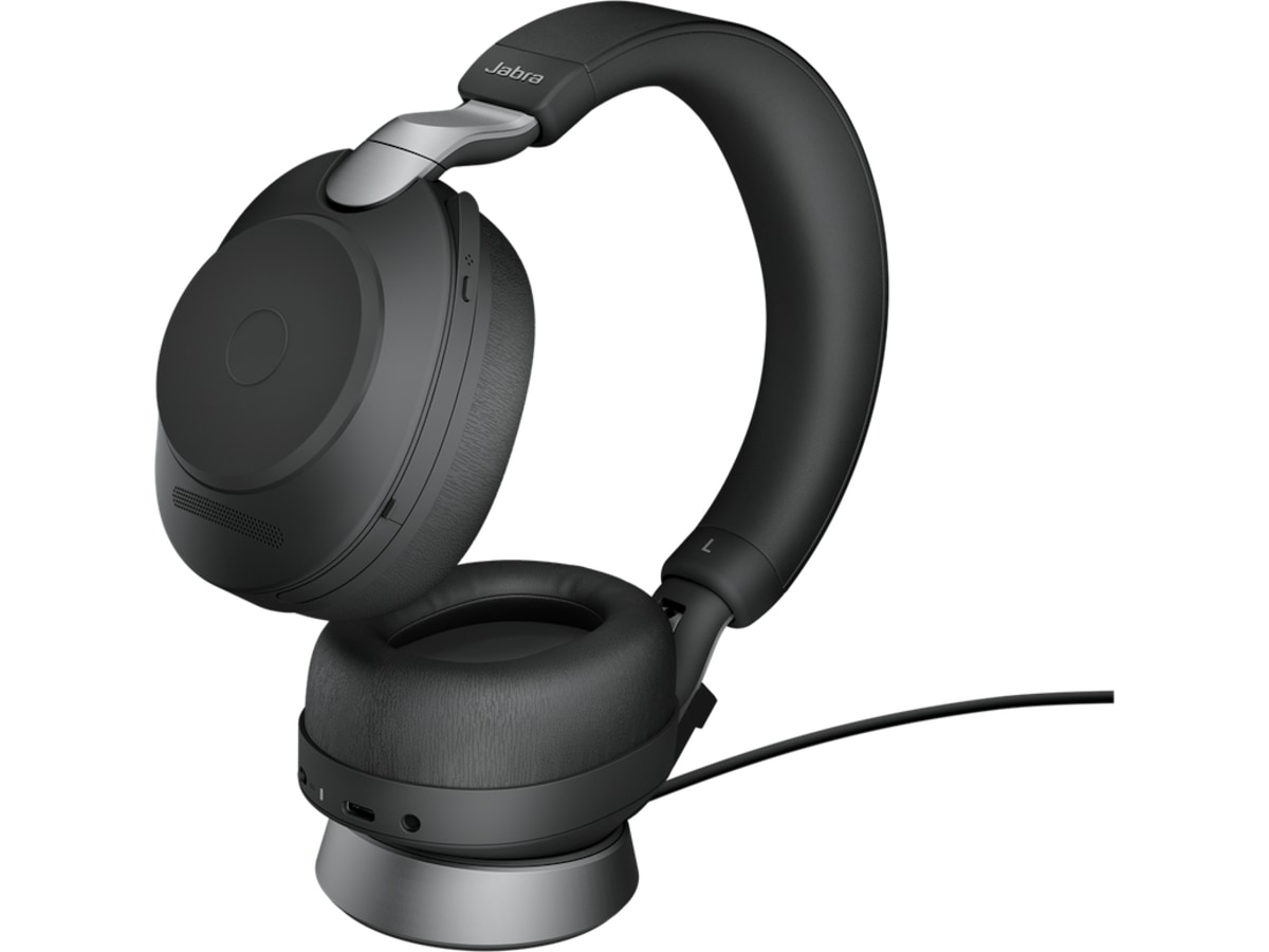 Jabra Evolve2 85, Link380a UC Stereo Stand Black Headset