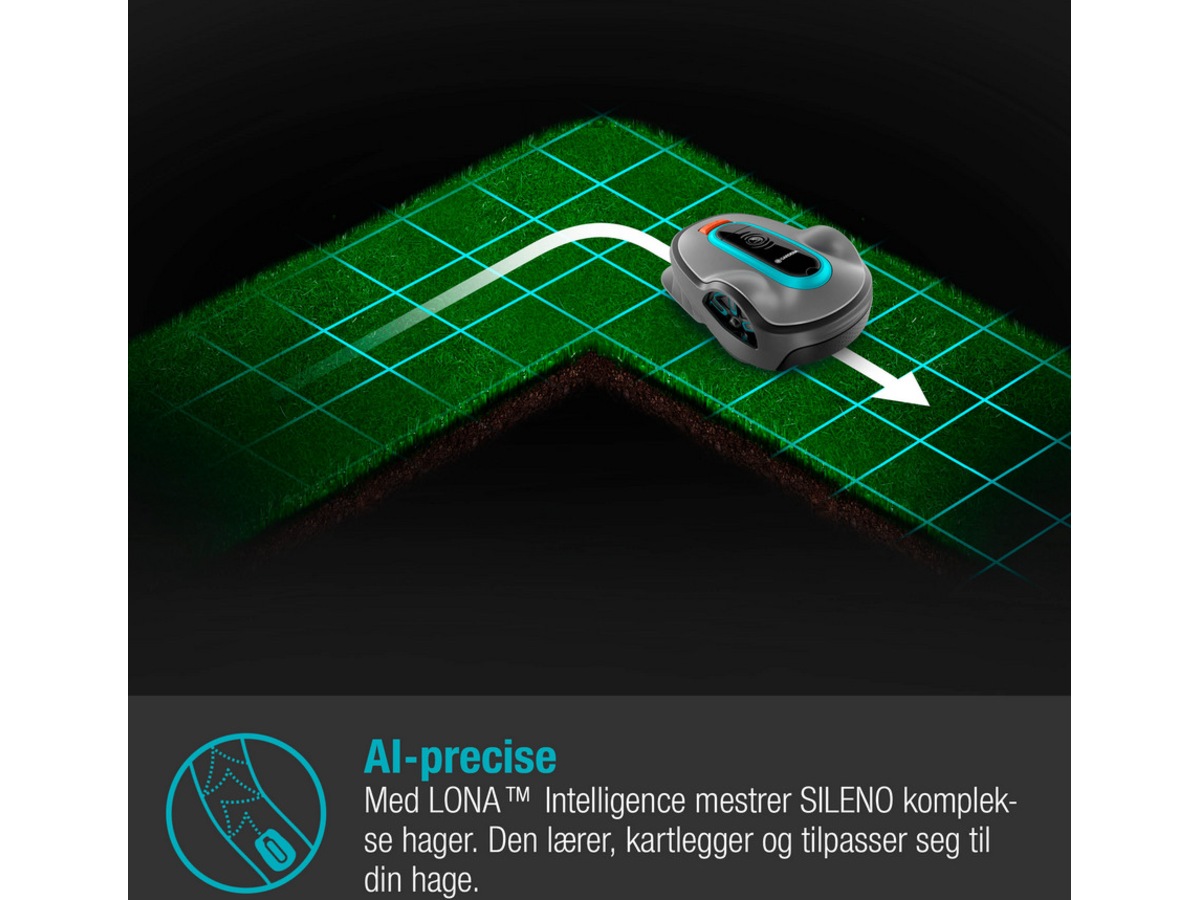 Gardena Sileno Life Smart LONA 900m2 robotgressklipper -B-Grade Demo hjem & fritid