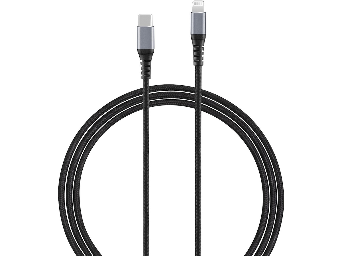 Andersson Flettet USB-C til Lightning kabel 1,5m (sort) USB-kabler