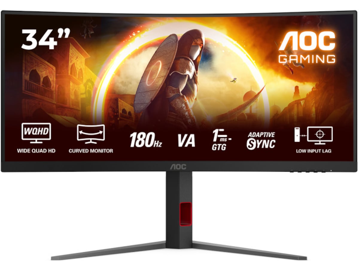 AOC 34" curved gamingskjerm CU34G4 Gamingskjermer