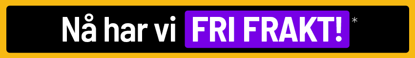 Nå har vi FRI FRAKT i Black Week!