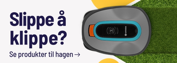 Slippe å klippe? Se produkter til hagen ->