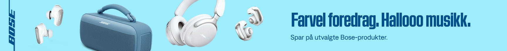 Farvel foredrag. Hallooo musikk.