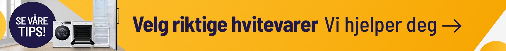 Velg riktig hvitevare for deg