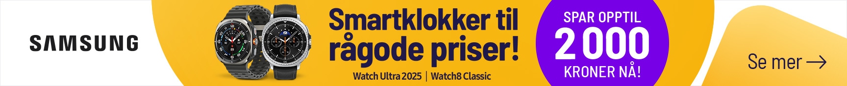 Smartklokker til rågode priser!