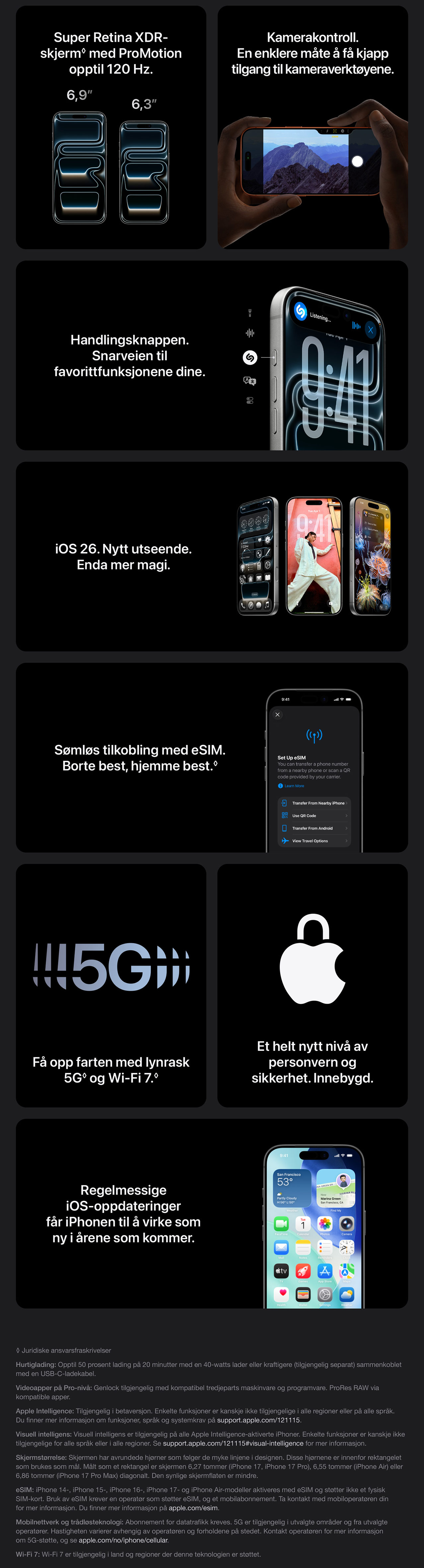 Oppgrader til iPhone