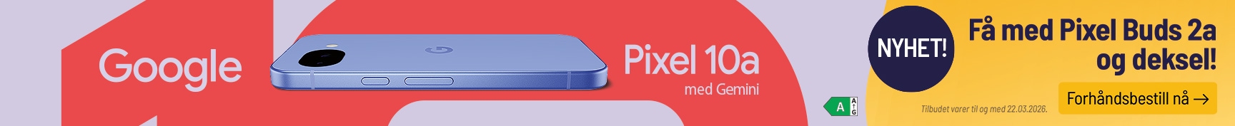 Pixel 10a lanseringstilbud