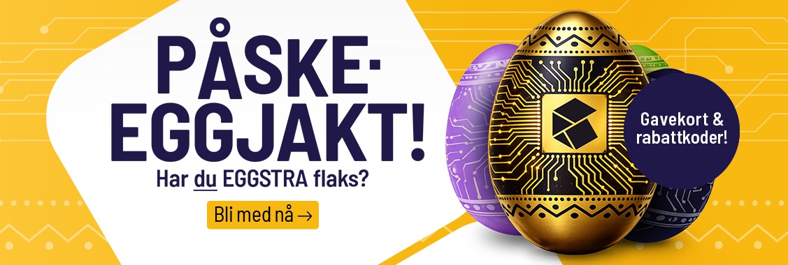 Påskejakten er i gang – finn eggene og vinn stort! 🐣🎉