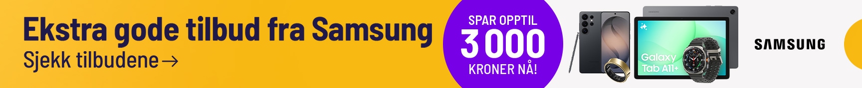 Ekstra gode tilbud på Samsung smartklokker