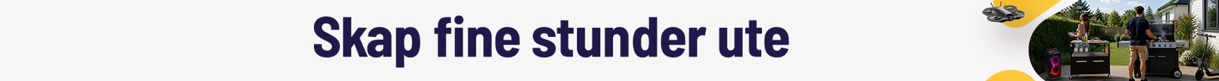 Produkter for sommerlivet ute