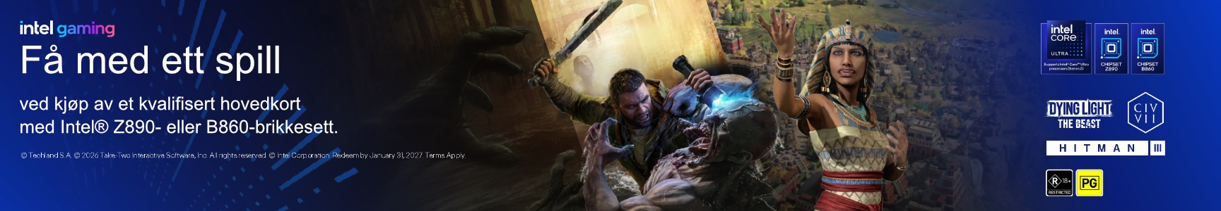 Intel prosessor Game Bundle