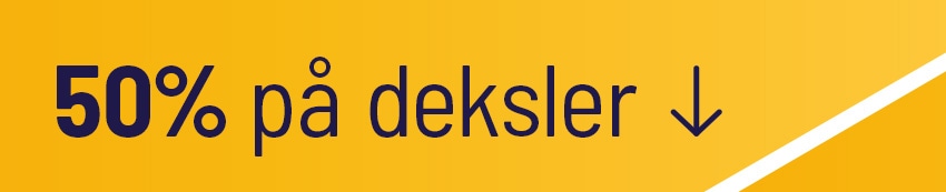 50% på deksler