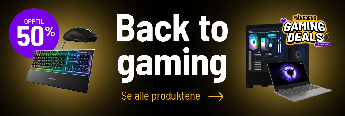 Back to Gaming - Se alle produktene!