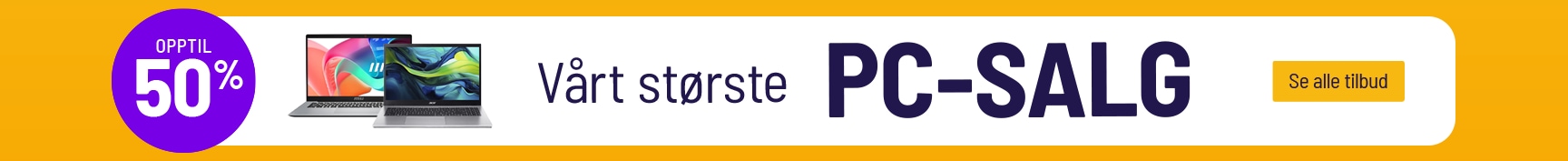 vårt største PC Salg