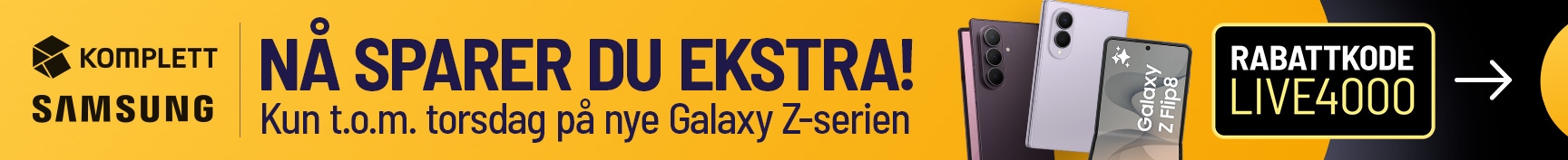 Spar ekstra på Samsung Galaxy Z- Serien