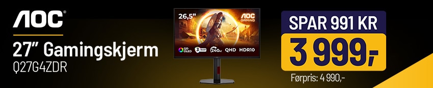 AOC gaminbg skjerm spar 991 kr