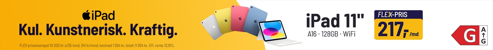 ipad 11" a16 Flex-pris 217/mnd