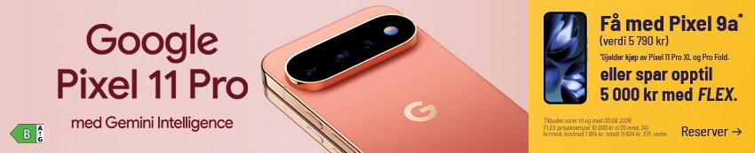 få med pixel 9a eller spar 5000,-