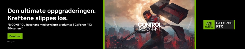 Få med control resonant med utvalgte produkter i GeForce 50- serien