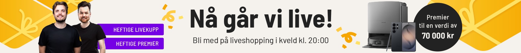 Nå går vi live