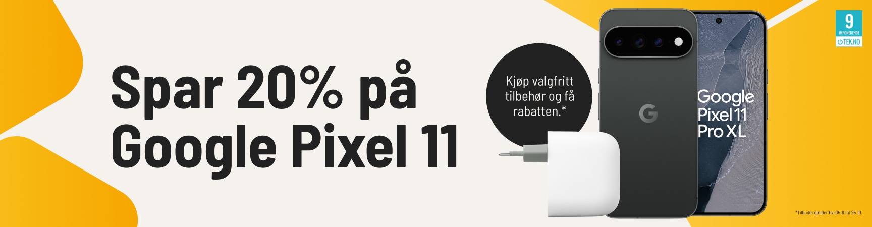 Spar 20% på google pixel 11
