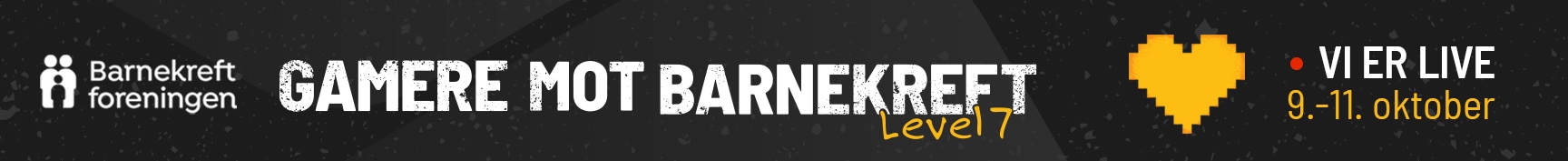 Gamere mot barnekreft level er nå live!