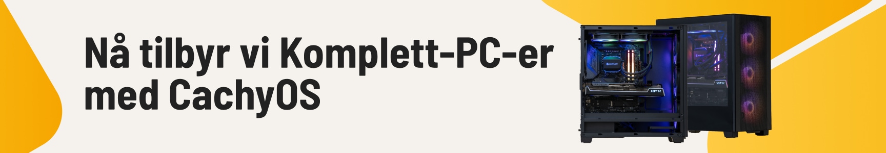 Nå tilbyr vi Komplett-PC-er med CachyOS