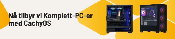 Nå tilbyr vi Komplett-PC-er med CachyOS