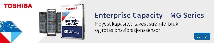 Toshiba, høyest kapasitet, lavest strømforbruk og rotasjonsvibrasjoner