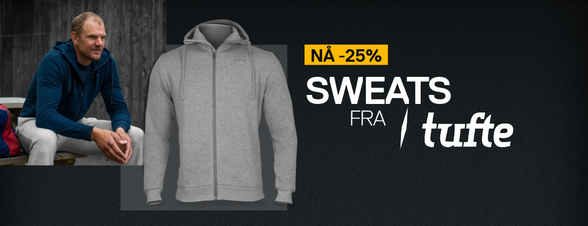 -25% på sweats fra Tufte