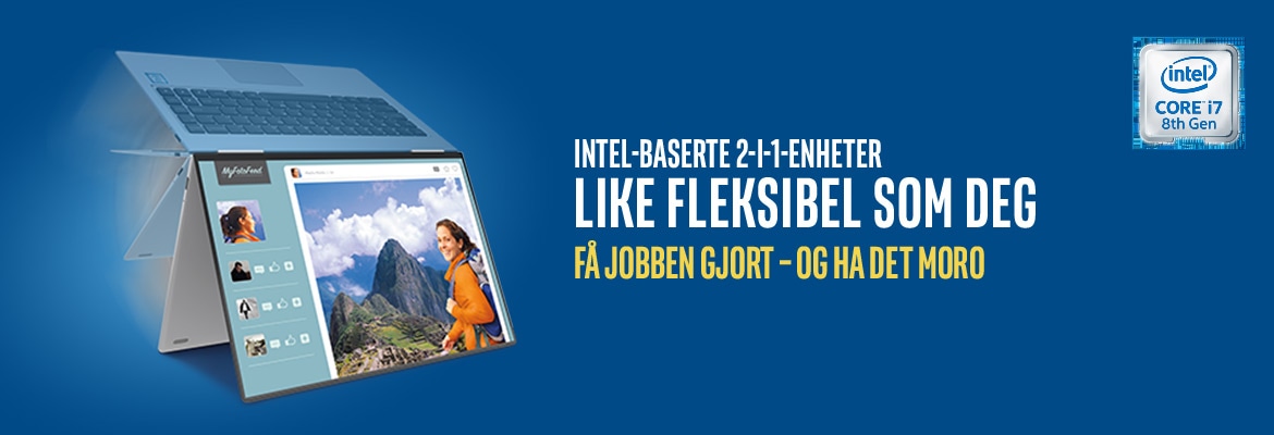 Intel-baserte 2-i-1-enheter er fleksible til både arbeid og underholdning