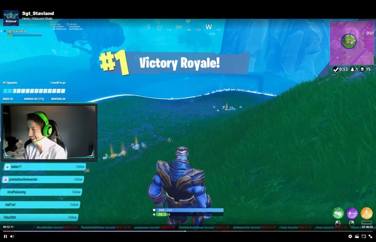 Sebastian Stavland (22), Kongsberg: På topplisten over beste Fortnite-spillere i Norge